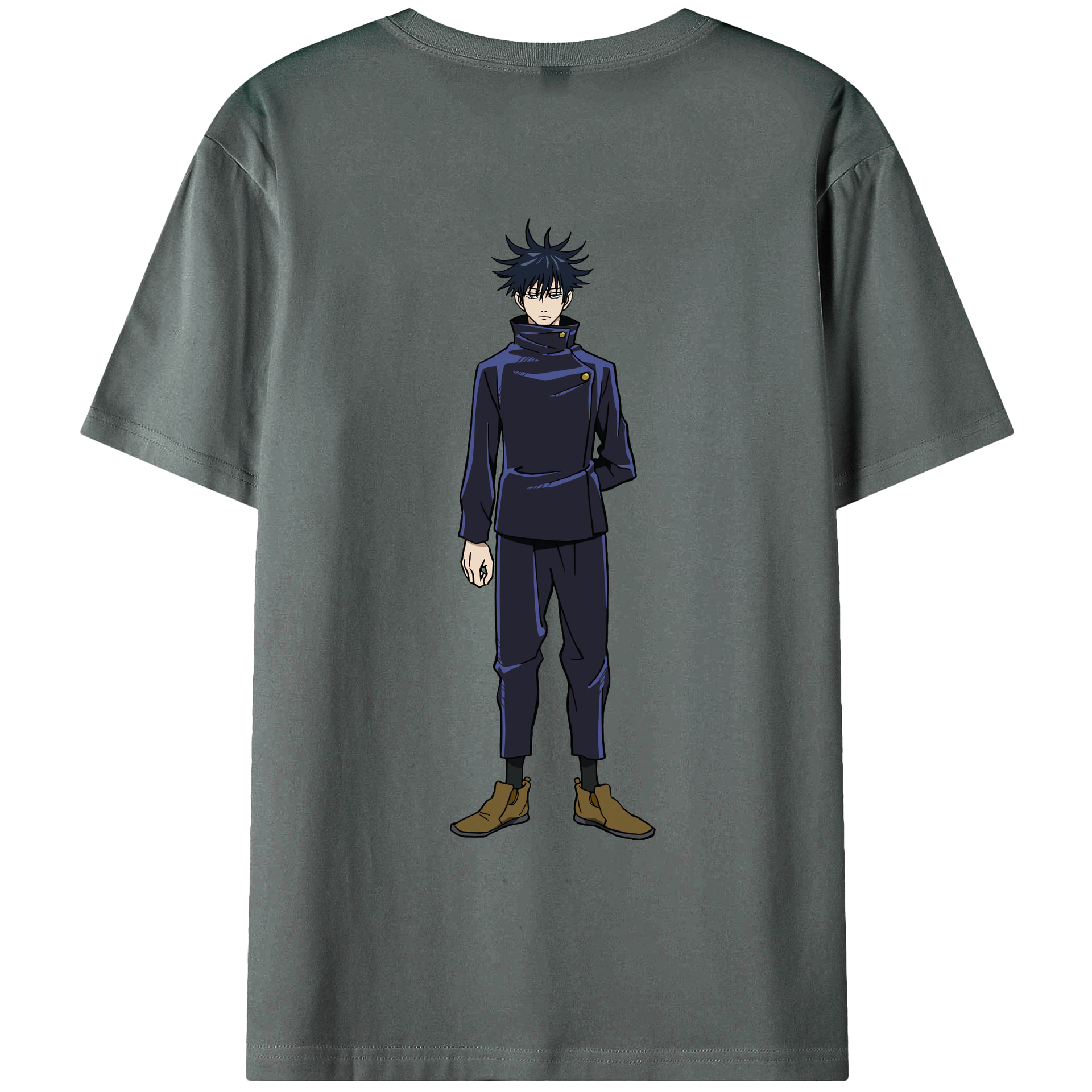 （画像用） 呪術廻戦 Jujutsu Kaisen 綿100％ メンズ半袖Tシャツ（バックプリント） 通気性